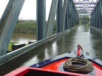 Crossing over the Barton Swing Aqueduct